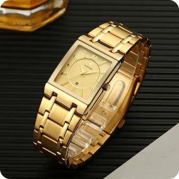 Relógio Quadrado Wwoor Classic Premium Exclusivo À Prova D'água | Frete Grátis