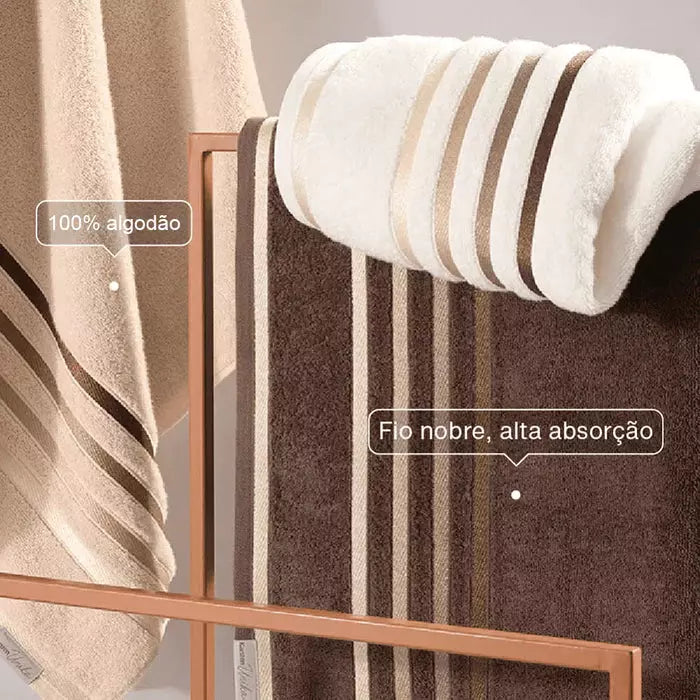 COMBO 10 TOALHAS SUPER BANHÃO DE ALTA ABSORÇÃO + BRINDE [ÚLTIMAS UNIDADES]